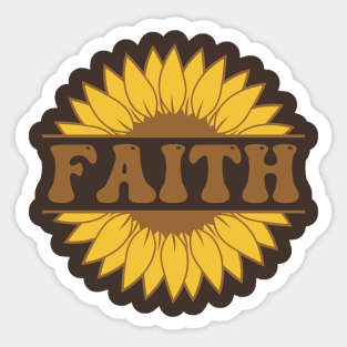 Sunflower Faith Sticker